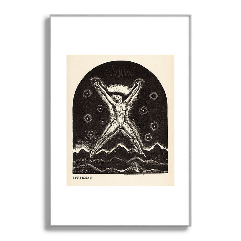 "Superman" by Rockwell Kent (1919) Framed Art Print