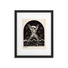 "Superman" by Rockwell Kent (1919) Framed Art Print