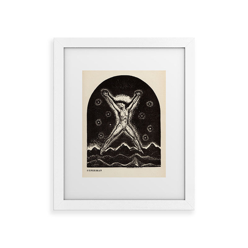 "Superman" by Rockwell Kent (1919) Framed Art Print
