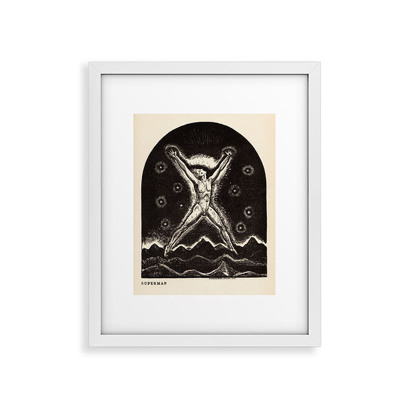 "Superman" by Rockwell Kent (1919) Framed Art Print