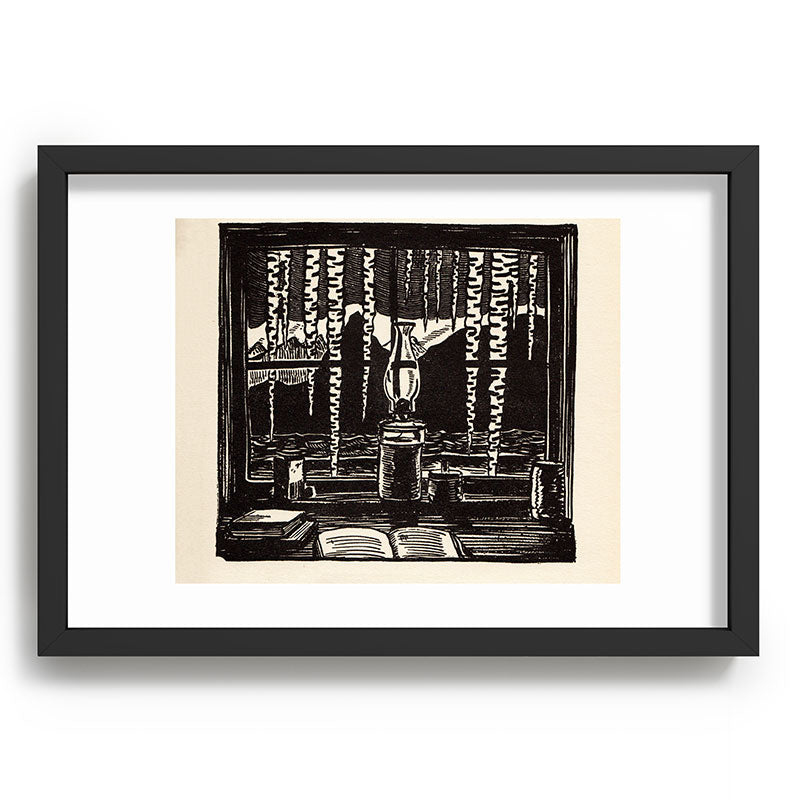 "The Cabin Window" by Rockwell Kent (1918) Framed Art Print