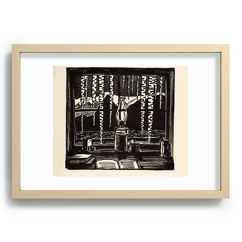 "The Cabin Window" by Rockwell Kent (1918) Framed Art Print