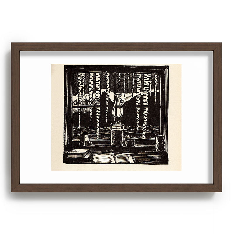 "The Cabin Window" by Rockwell Kent (1918) Framed Art Print
