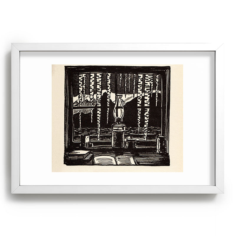 "The Cabin Window" by Rockwell Kent (1918) Framed Art Print