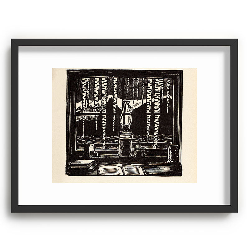 "The Cabin Window" by Rockwell Kent (1918) Framed Art Print