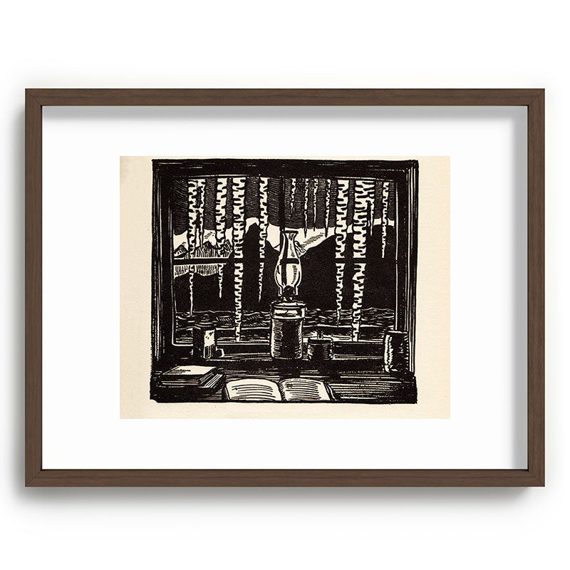 "The Cabin Window" by Rockwell Kent (1918) Framed Art Print