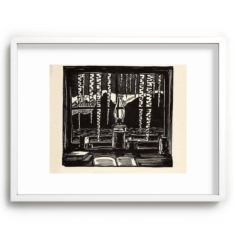 "The Cabin Window" by Rockwell Kent (1918) Framed Art Print