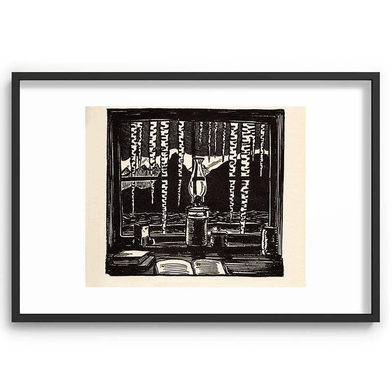 "The Cabin Window" by Rockwell Kent (1918) Framed Art Print