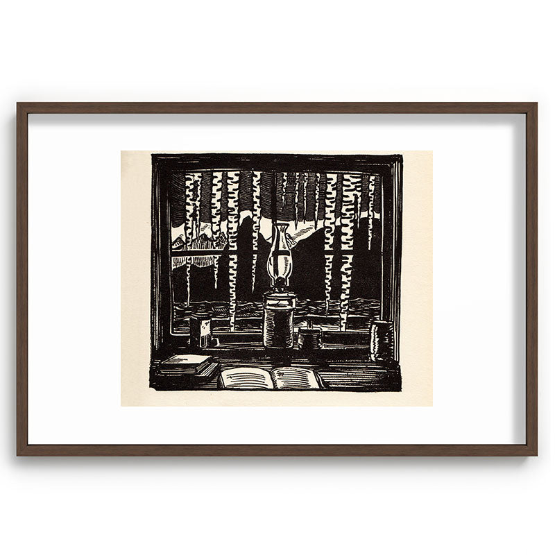 "The Cabin Window" by Rockwell Kent (1918) Framed Art Print
