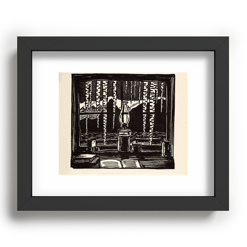 "The Cabin Window" by Rockwell Kent (1918) Framed Art Print