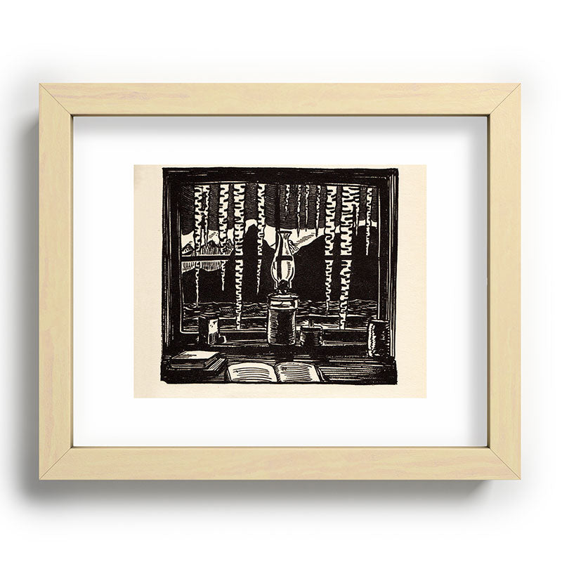 "The Cabin Window" by Rockwell Kent (1918) Framed Art Print