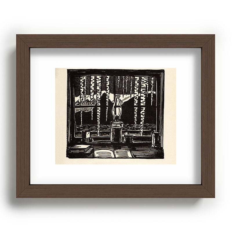 "The Cabin Window" by Rockwell Kent (1918) Framed Art Print