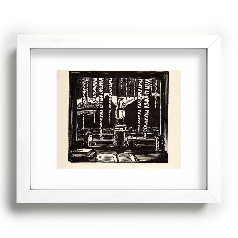 "The Cabin Window" by Rockwell Kent (1918) Framed Art Print