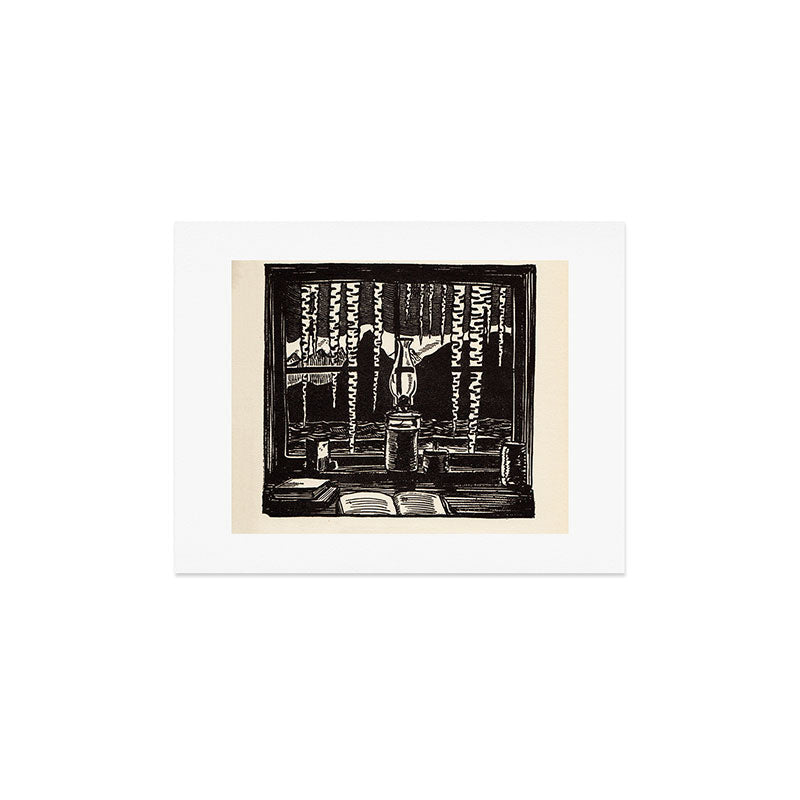 "The Cabin Window" by Rockwell Kent (1918) Art Print