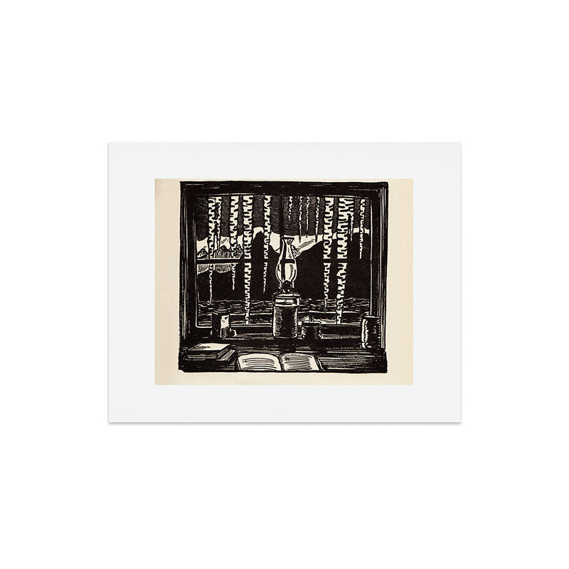 "The Cabin Window" by Rockwell Kent (1918) Art Print