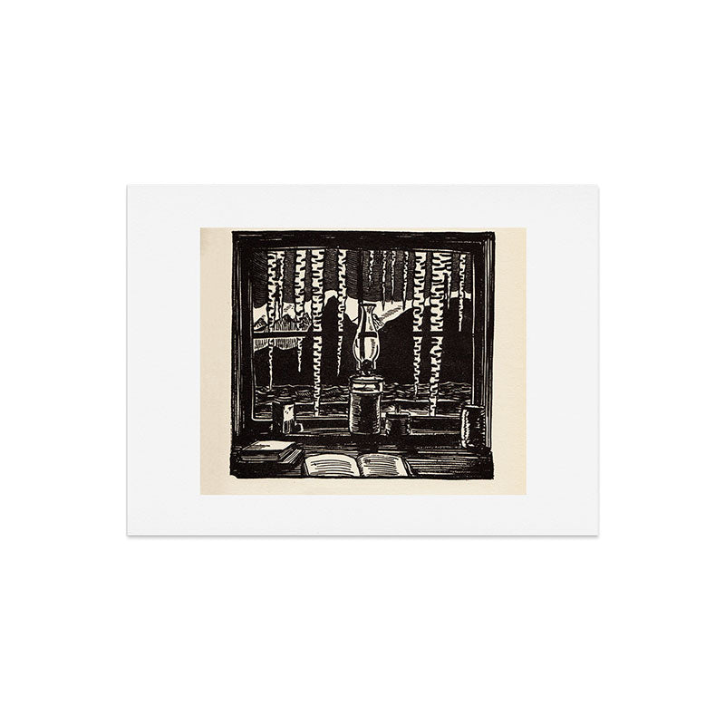 "The Cabin Window" by Rockwell Kent (1918) Art Print