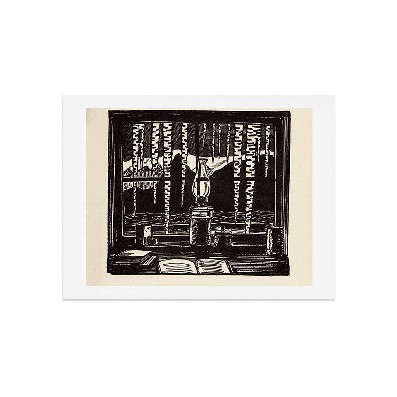 "The Cabin Window" by Rockwell Kent (1918) Art Print