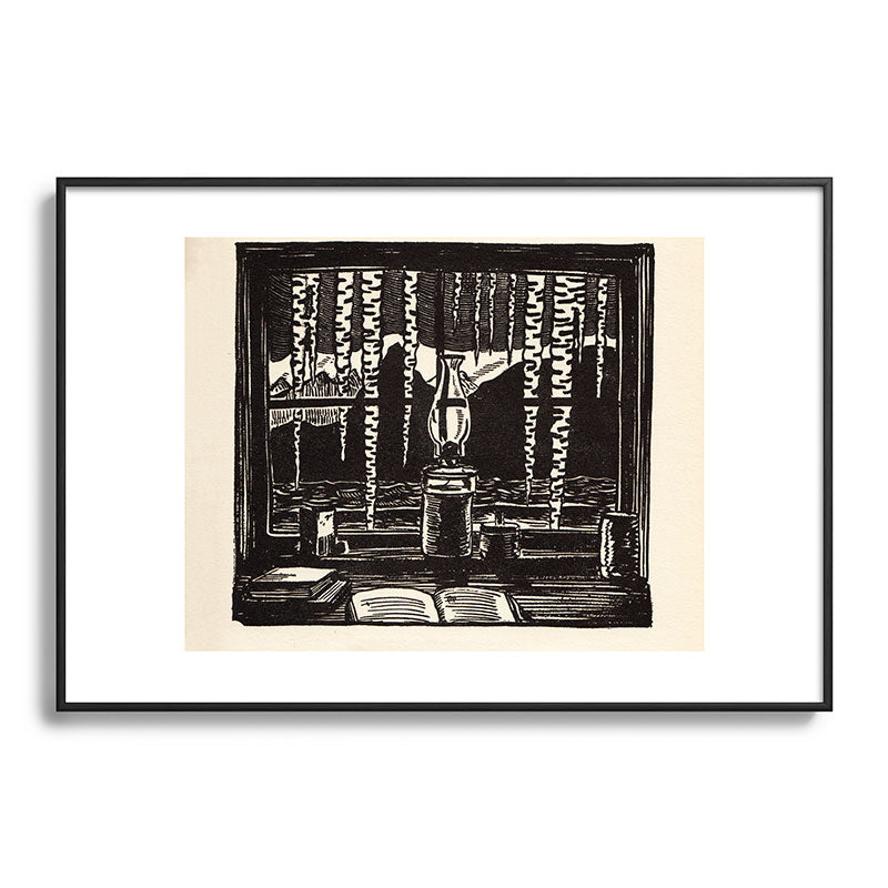 "The Cabin Window" by Rockwell Kent (1918) Framed Art Print
