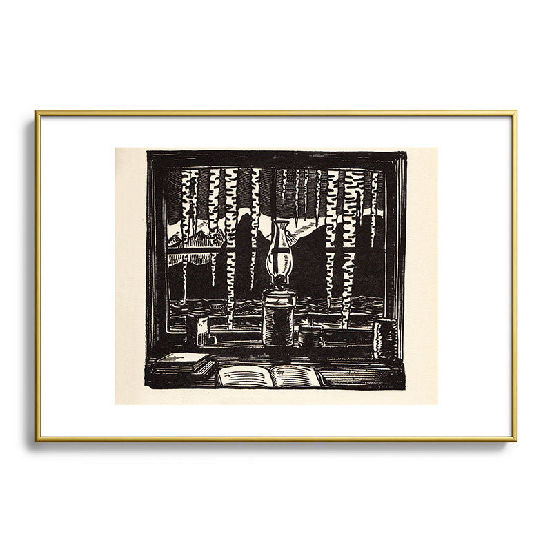 "The Cabin Window" by Rockwell Kent (1918) Framed Art Print
