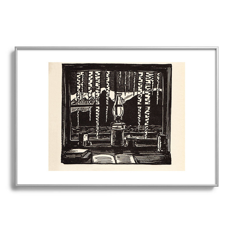 "The Cabin Window" by Rockwell Kent (1918) Framed Art Print