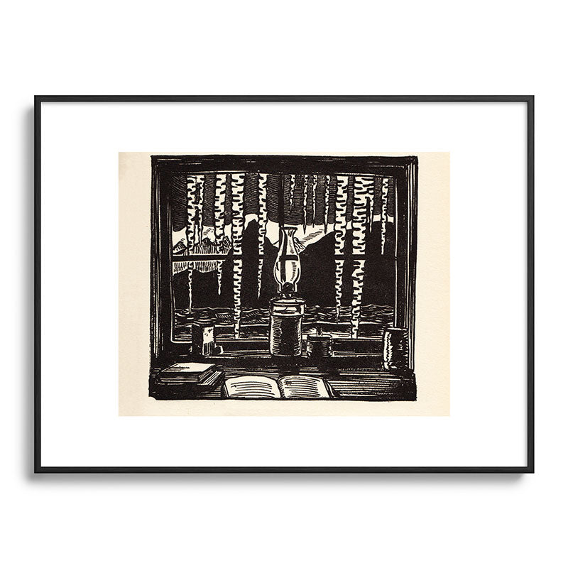 "The Cabin Window" by Rockwell Kent (1918) Framed Art Print