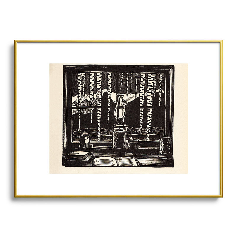 "The Cabin Window" by Rockwell Kent (1918) Framed Art Print