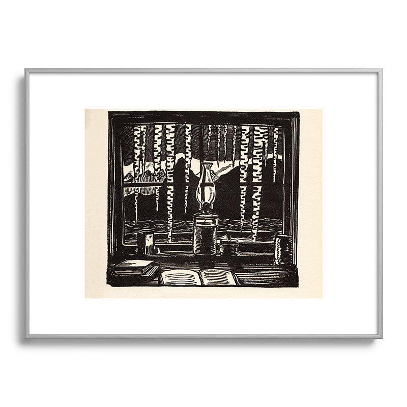 "The Cabin Window" by Rockwell Kent (1918) Framed Art Print