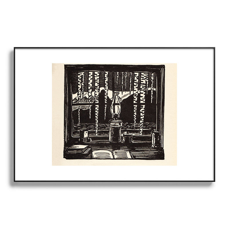 "The Cabin Window" by Rockwell Kent (1918) Framed Art Print