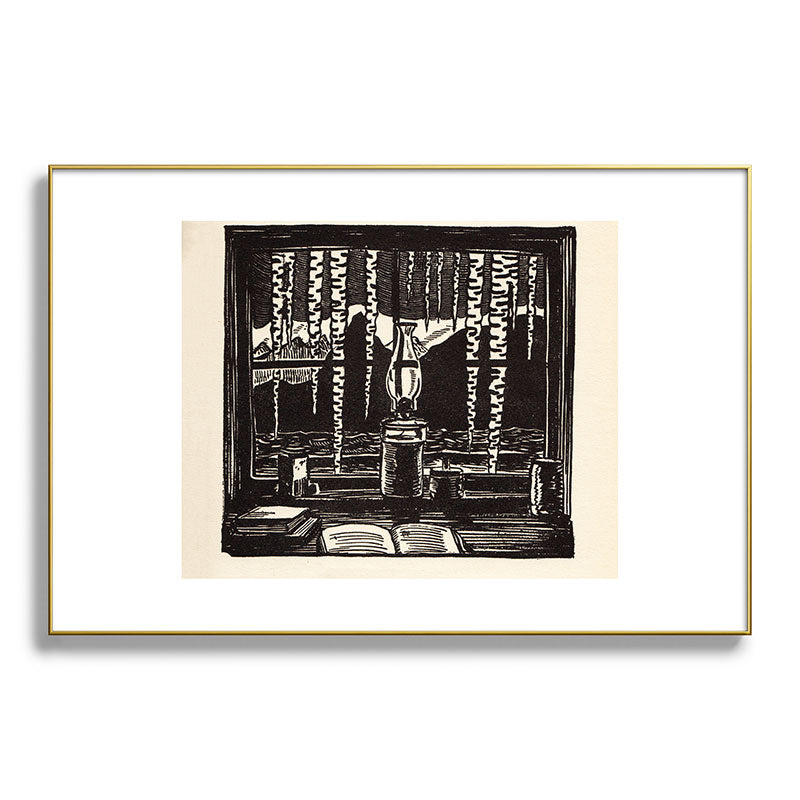 "The Cabin Window" by Rockwell Kent (1918) Framed Art Print