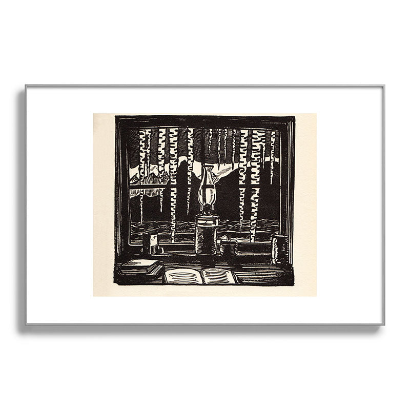 "The Cabin Window" by Rockwell Kent (1918) Framed Art Print