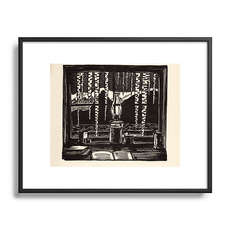 "The Cabin Window" by Rockwell Kent (1918) Framed Art Print