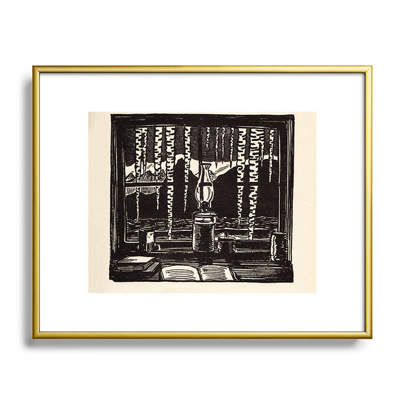 "The Cabin Window" by Rockwell Kent (1918) Framed Art Print