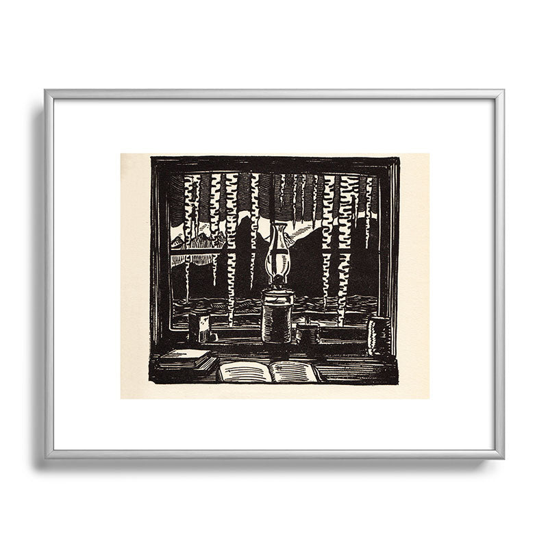 "The Cabin Window" by Rockwell Kent (1918) Framed Art Print