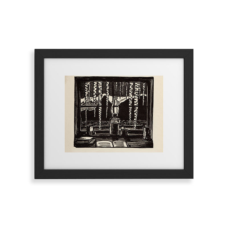 "The Cabin Window" by Rockwell Kent (1918) Framed Art Print