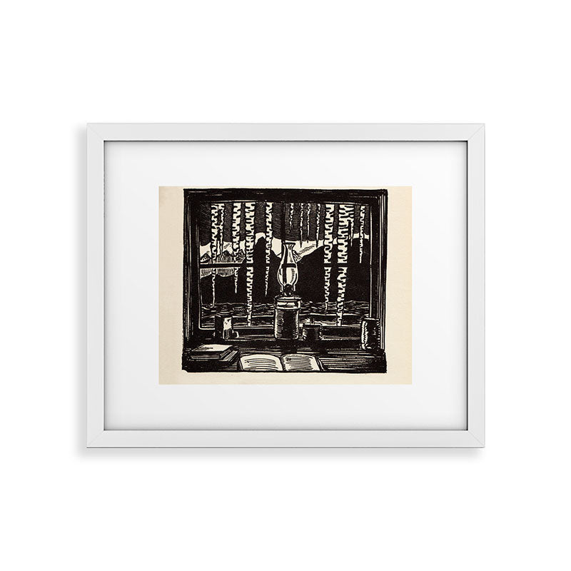 "The Cabin Window" by Rockwell Kent (1918) Framed Art Print