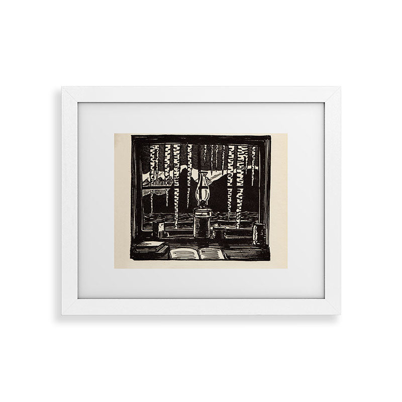 "The Cabin Window" by Rockwell Kent (1918) Framed Art Print
