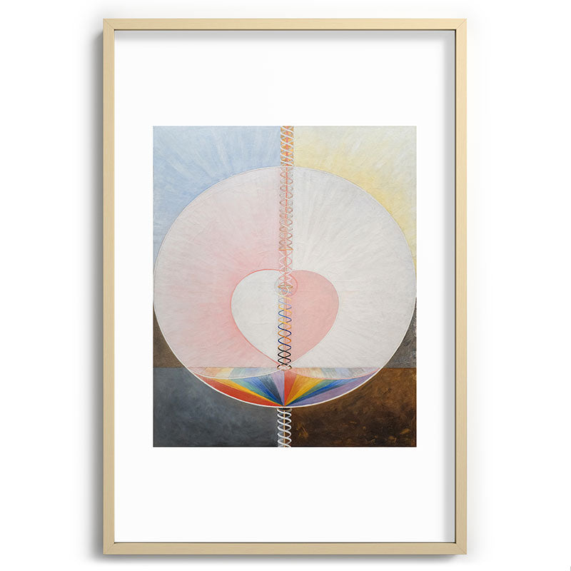 "The Dove, No. 1" by Hilma af Klint (1915) Framed Art Print