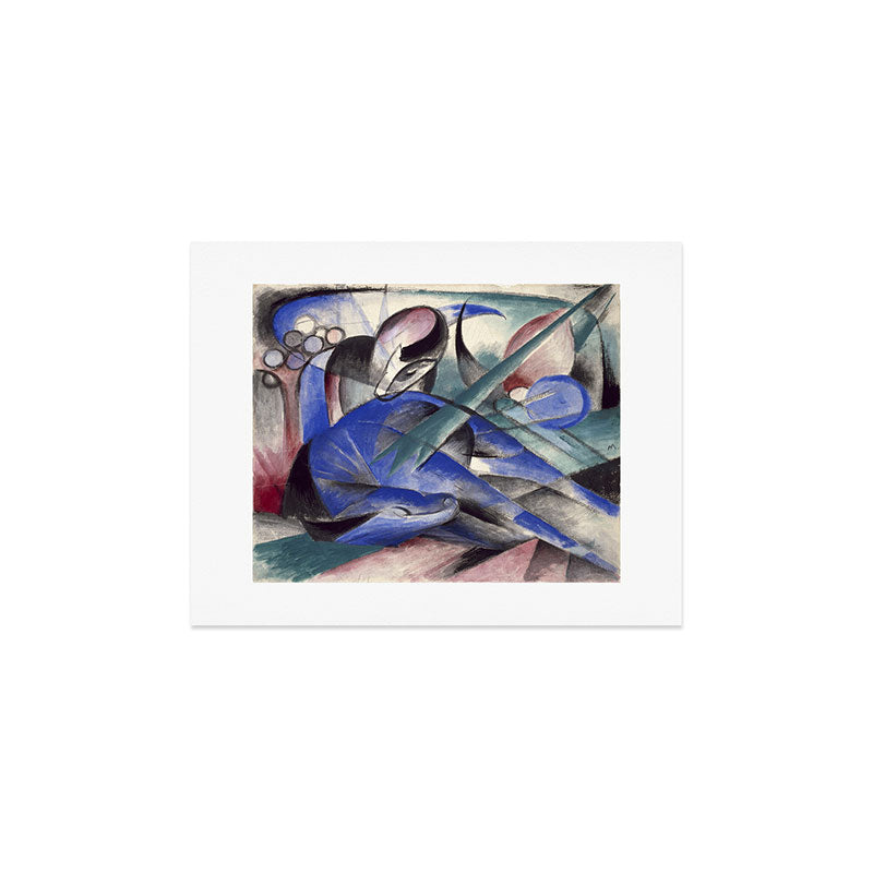 "The Dreaming Horses" by Franz Marc, 1913 Art Print
