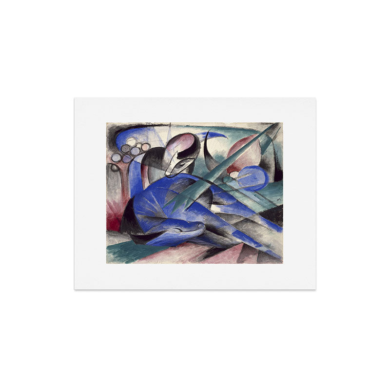 "The Dreaming Horses" by Franz Marc, 1913 Art Print