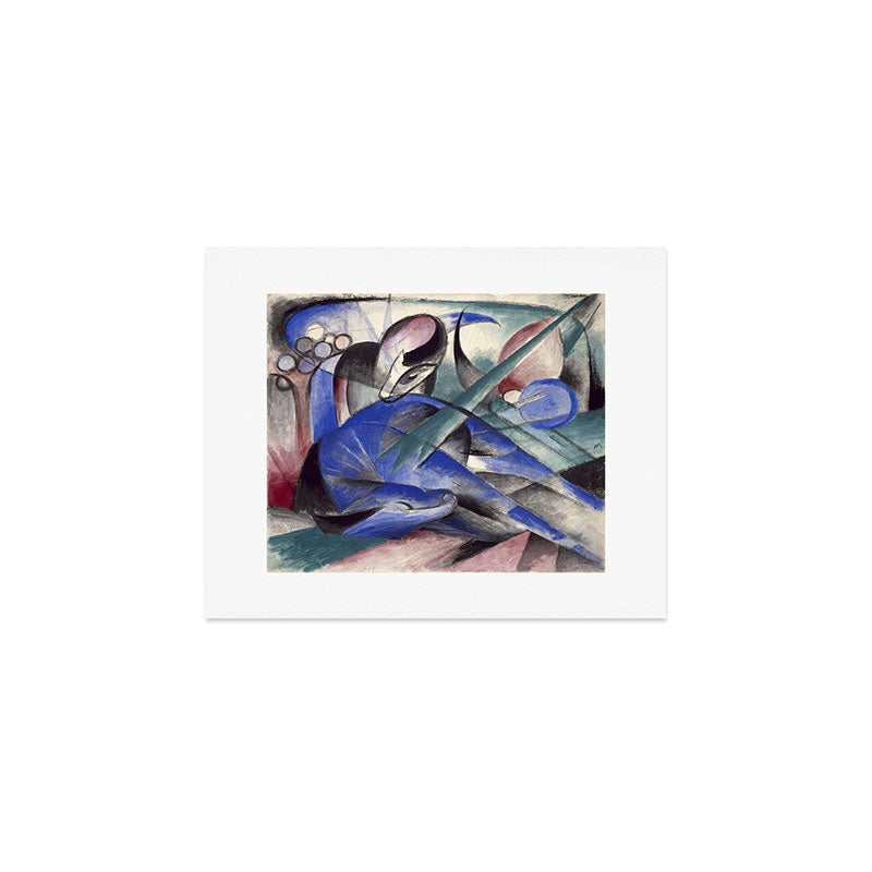 "The Dreaming Horses" by Franz Marc, 1913 Art Print