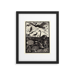 "The Fifth Day of Creation" by M.C. Escher Framed Art Print