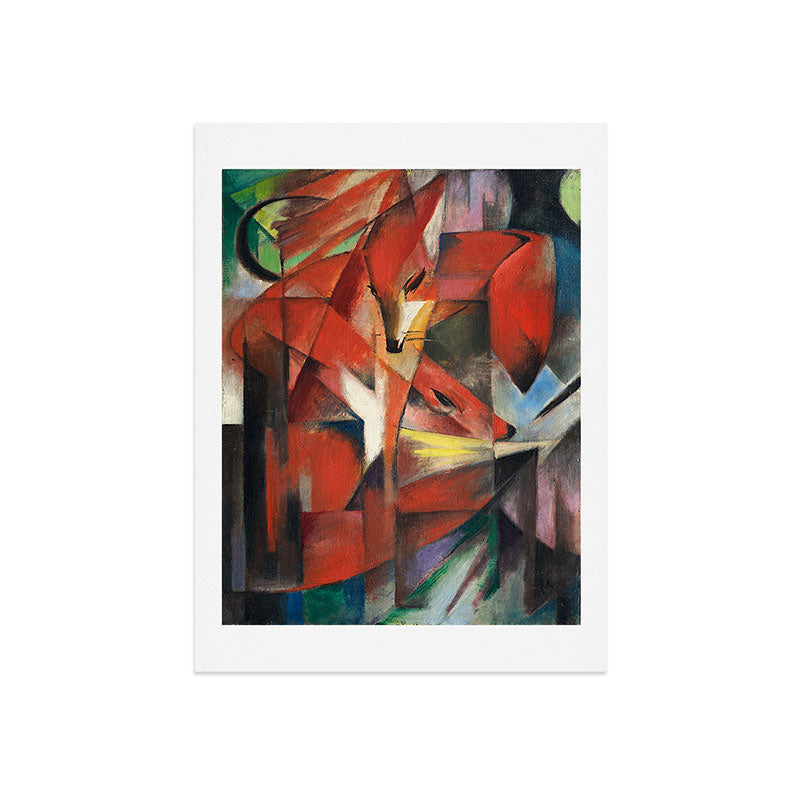 "The Foxes" by Franz Marc, 1913 Art Print