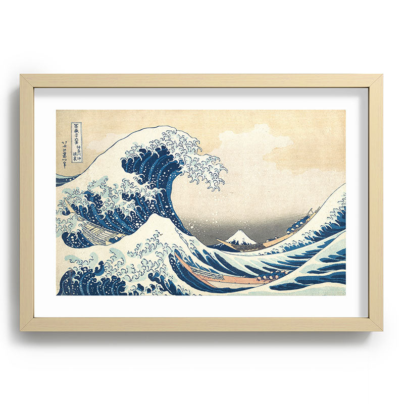 "The Great Wave off Kanagawa" by Hokusai, 1831 Framed Art Print