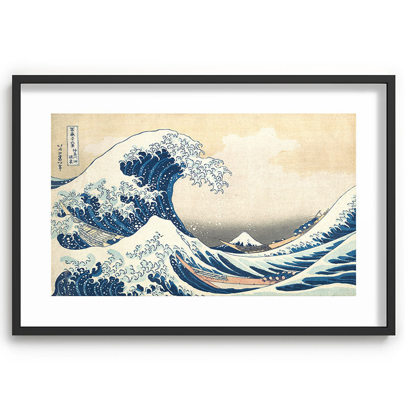 "The Great Wave off Kanagawa" by Hokusai, 1831 Framed Art Print