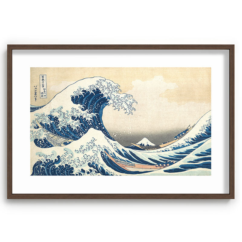"The Great Wave off Kanagawa" by Hokusai, 1831 Framed Art Print