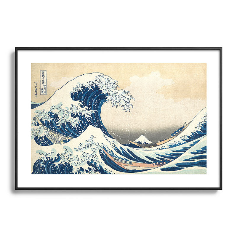 "The Great Wave off Kanagawa" by Hokusai, 1831 Framed Art Print
