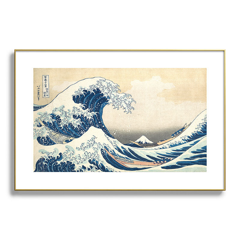"The Great Wave off Kanagawa" by Hokusai, 1831 Framed Art Print