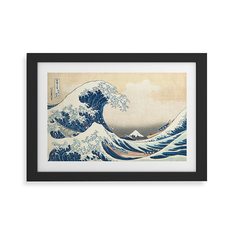"The Great Wave off Kanagawa" by Hokusai, 1831 Framed Art Print