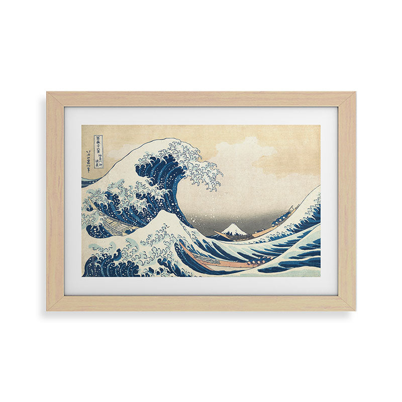 "The Great Wave off Kanagawa" by Hokusai, 1831 Framed Art Print