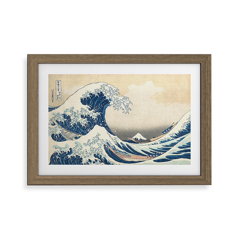 "The Great Wave off Kanagawa" by Hokusai, 1831 Framed Art Print
